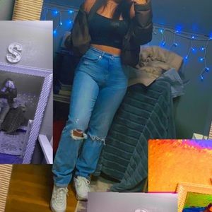 American Eagle mom jeans